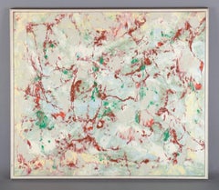 Birger Bia Peterson, Swedish artist. Oil on canvas. Abstract composition.