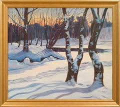 Atardecer de invierno en el bosque, 1923