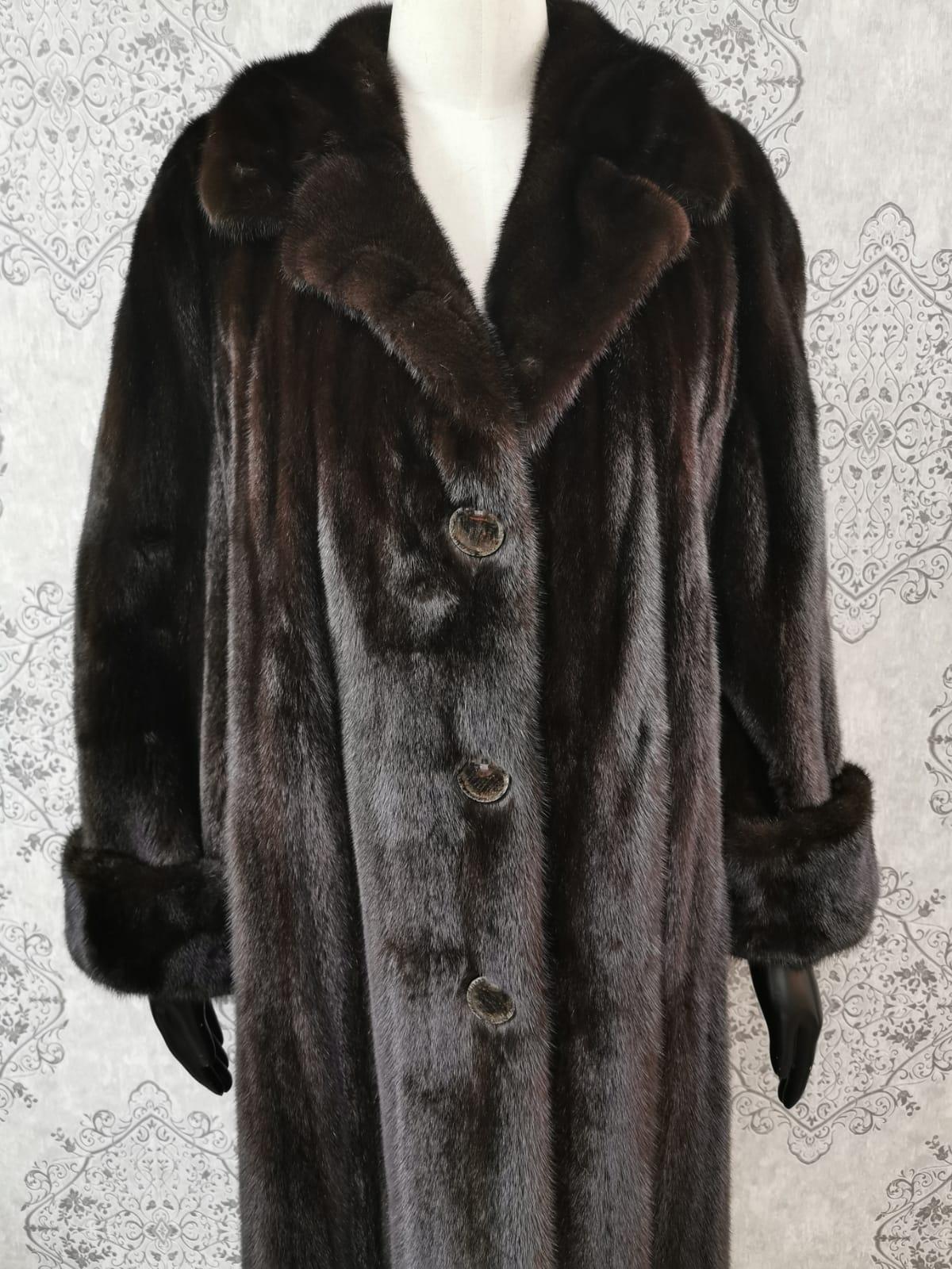 Pre-owned Birger Christensen Ranch Female Mink Fur Trench Coat (Size 14-M/L) 1