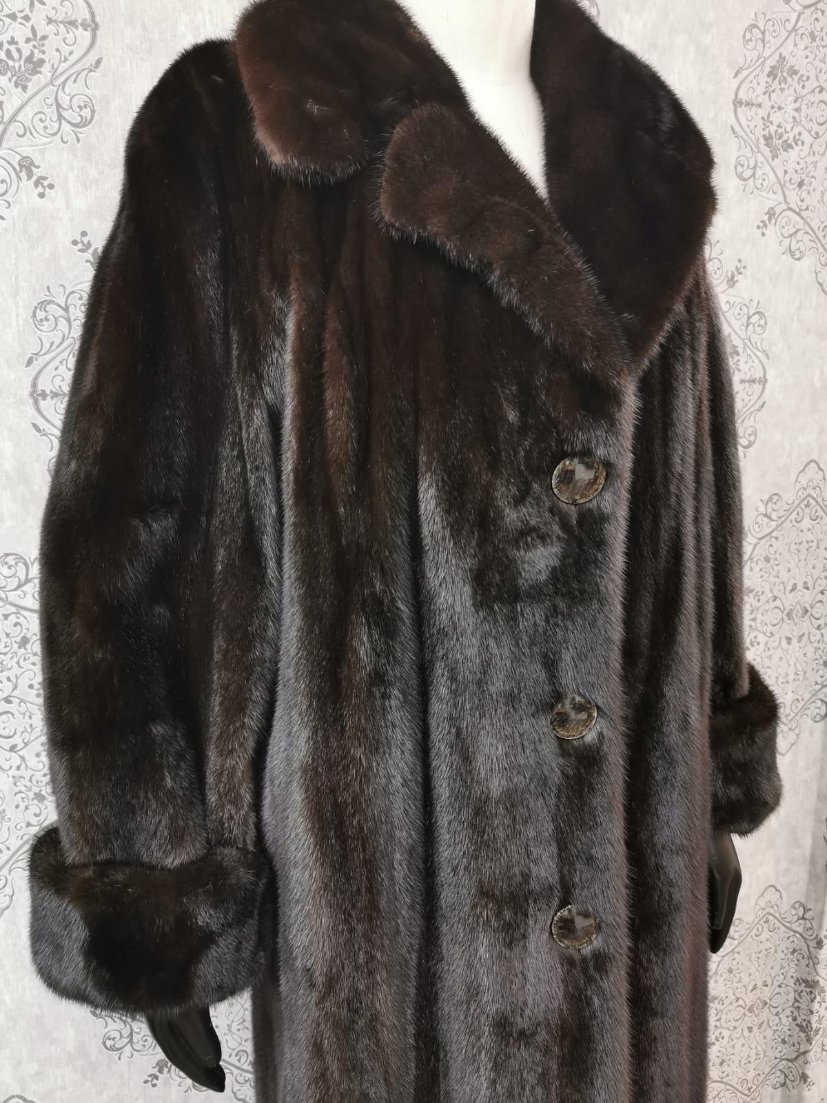 Pre-owned Birger Christensen Ranch Female Mink Fur Trench Coat (Size 14-M/L) 2