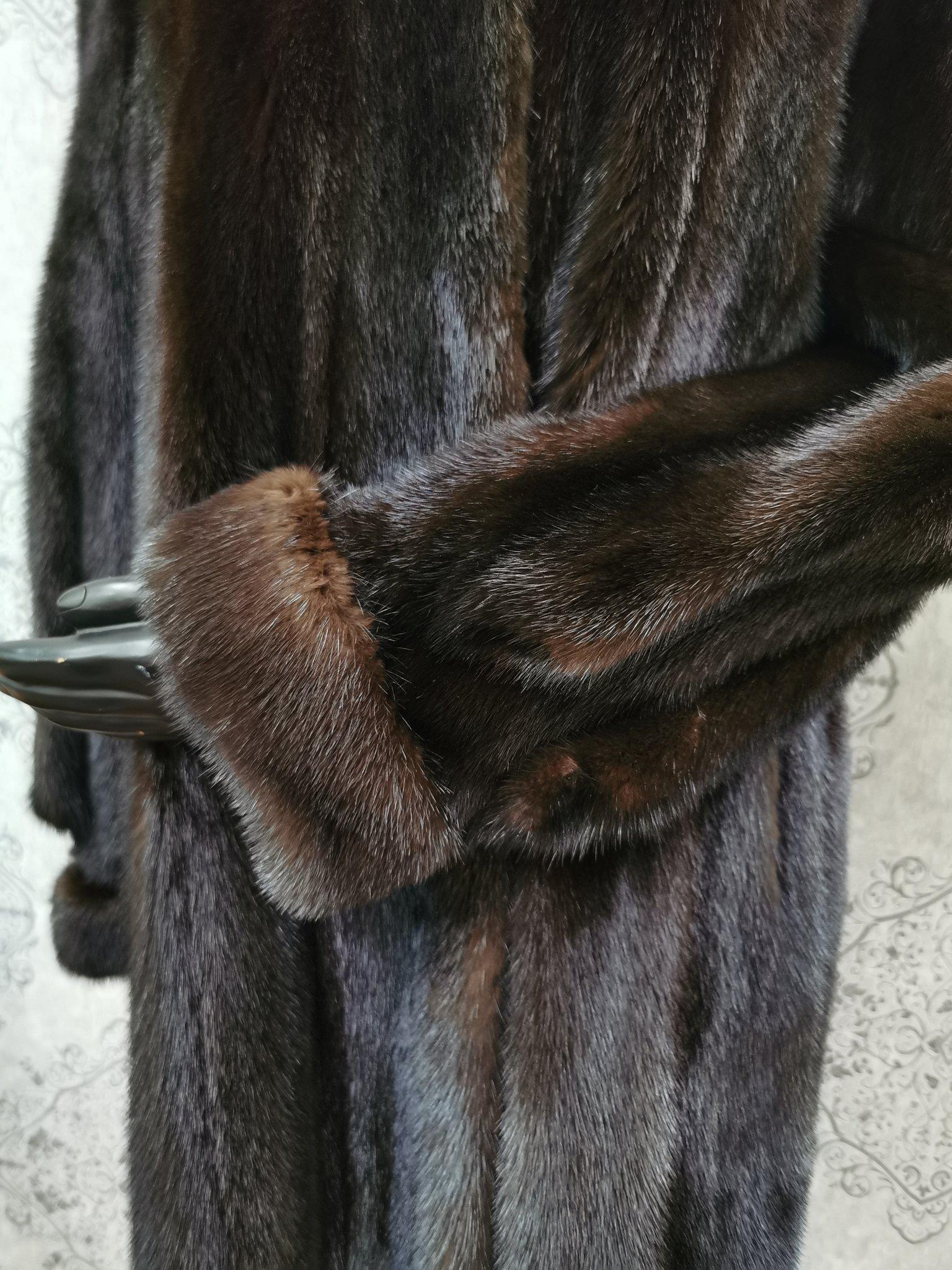 Birger christensen mink fur coat size 10 For Sale at 1stDibs