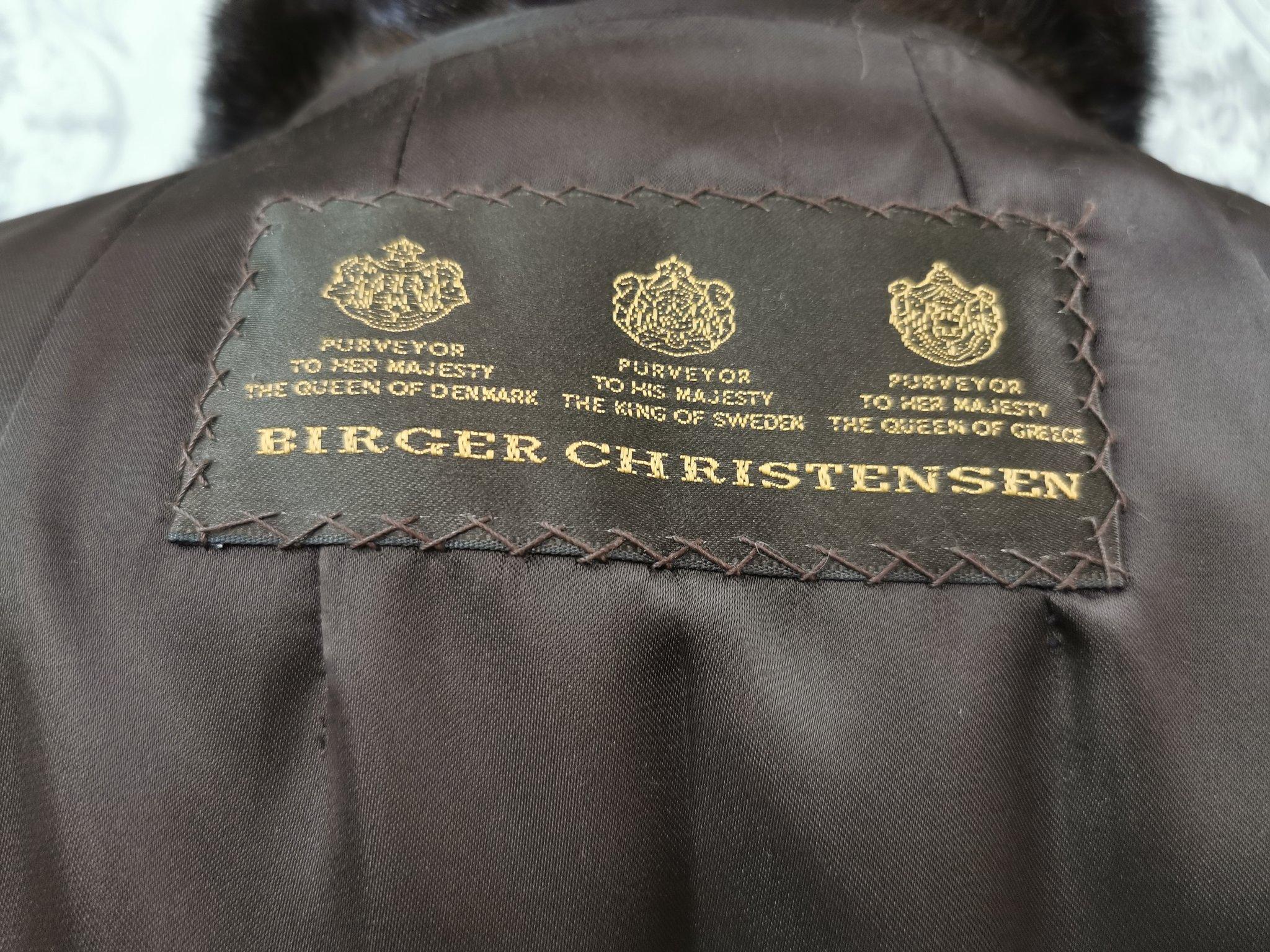 Birger christensen ranch mink fur coat size 8 2