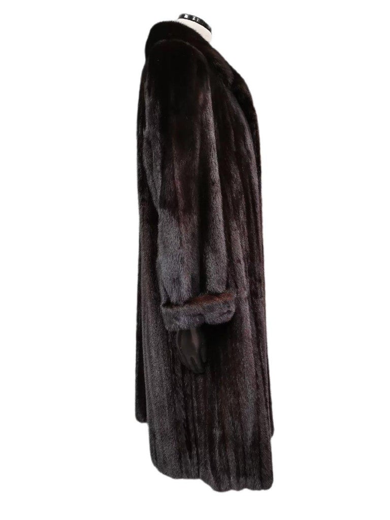 Birger christensen ranch mink fur coat size 8 at 1stDibs