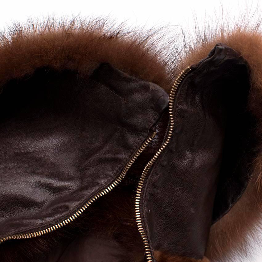 Birger Christensen Mink Panelled Coat.

Mid length mink and leather coat. 

Size: S/Small. 

Condition: 9.5/10, excellent condition. Never worn without tags. 

Approx measurements: 
Shoulders: 40 cm
Sleeves: 62 cm 
Length: 98 cm 