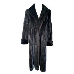 Birger Christensen Ranch Female Mink Fur Trench Coat (Size 14-16 M/L)