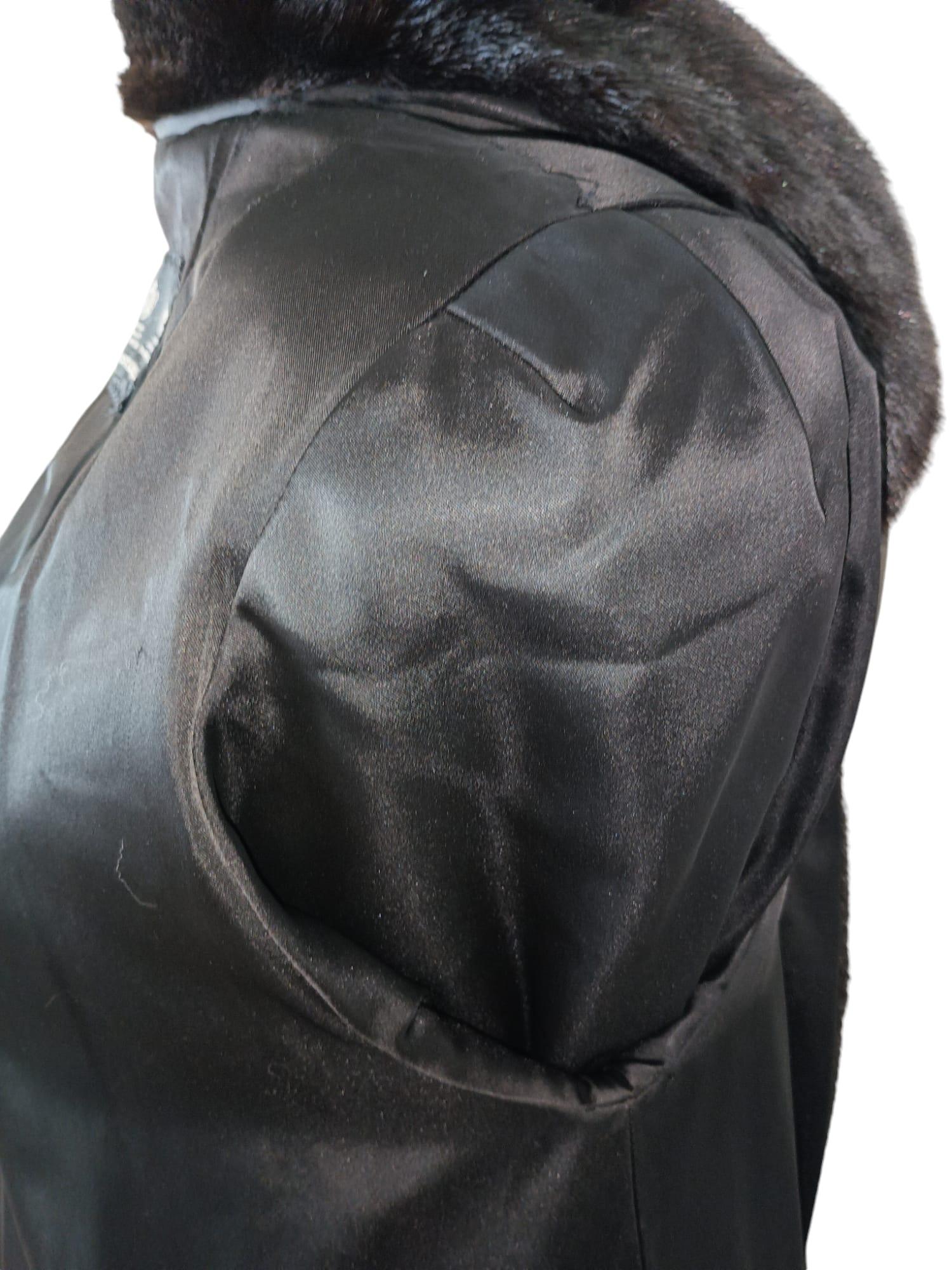 Birger Christensen Ranch Mink Fur Stroller Coat (Size 14-16 M/L) For Sale 8