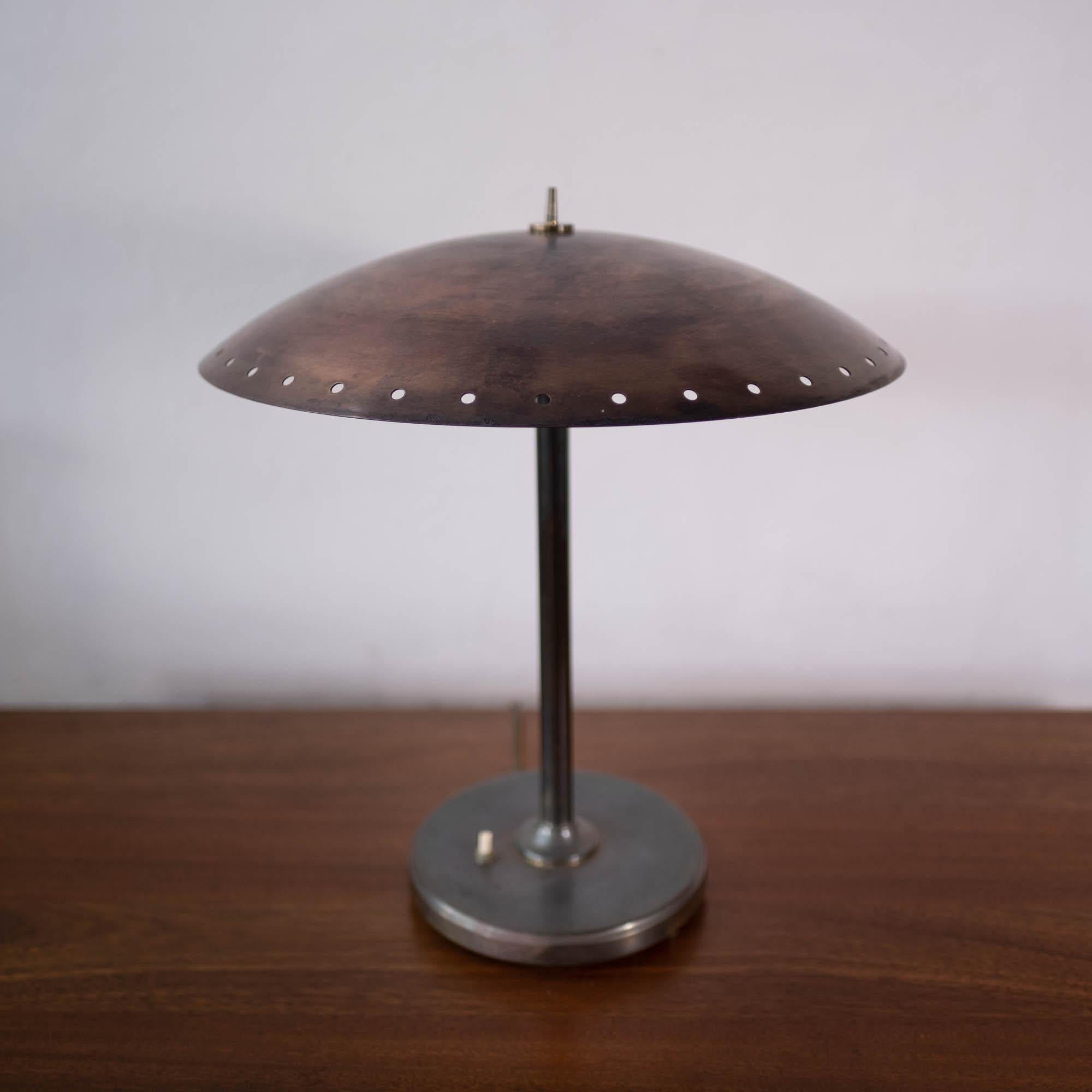 Birger Dahl Sonnico Brass Table Lamp, Norway, 1950s 7