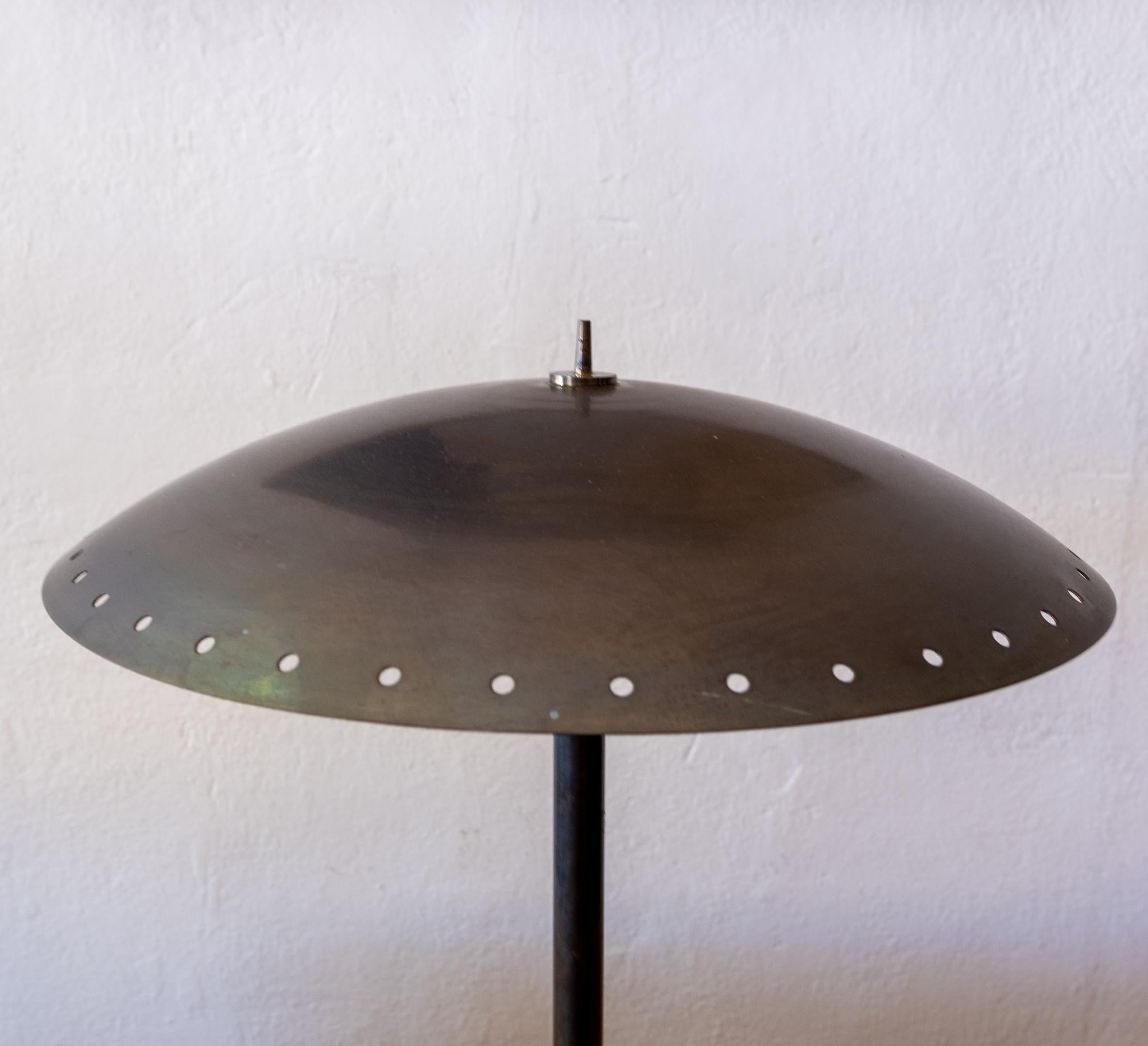Scandinavian Modern Birger Dahl Sonnico Brass Table Lamp, Norway, 1950s