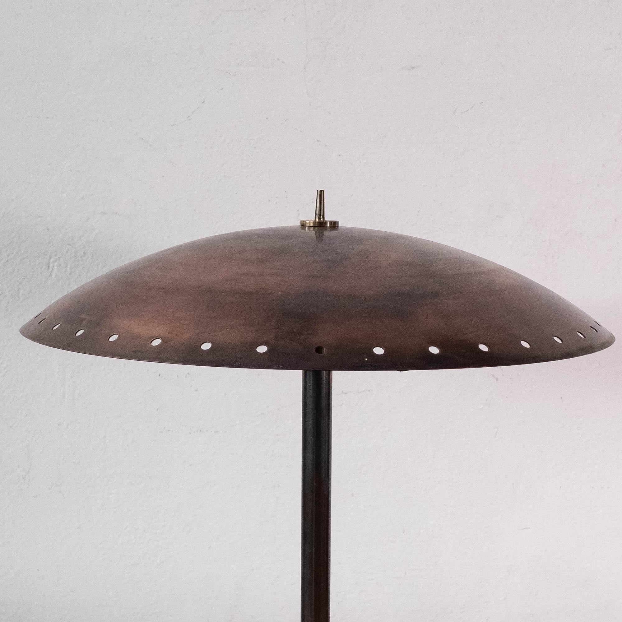 Scandinavian Modern Birger Dahl Sonnico Brass Table Lamp, Norway, 1950s
