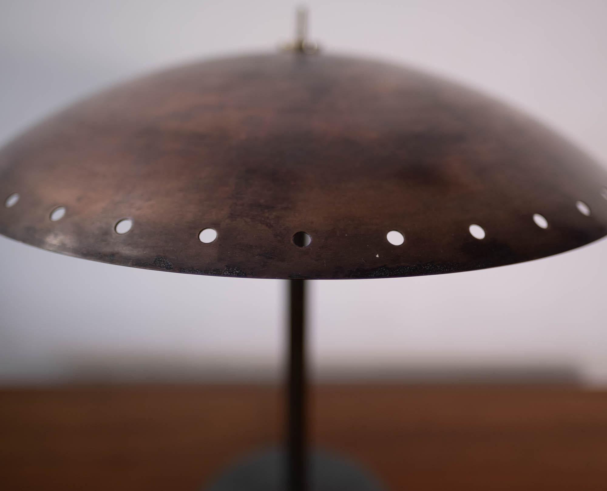 Birger Dahl Sonnico Brass Table Lamp, Norway, 1950s 1