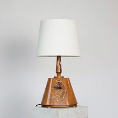 Lámpara de mesa Birger Ekman Intarsia, 1939, Suecia