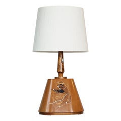 Lámpara de mesa Birger Ekman Intarsia, 1939, Suecia
