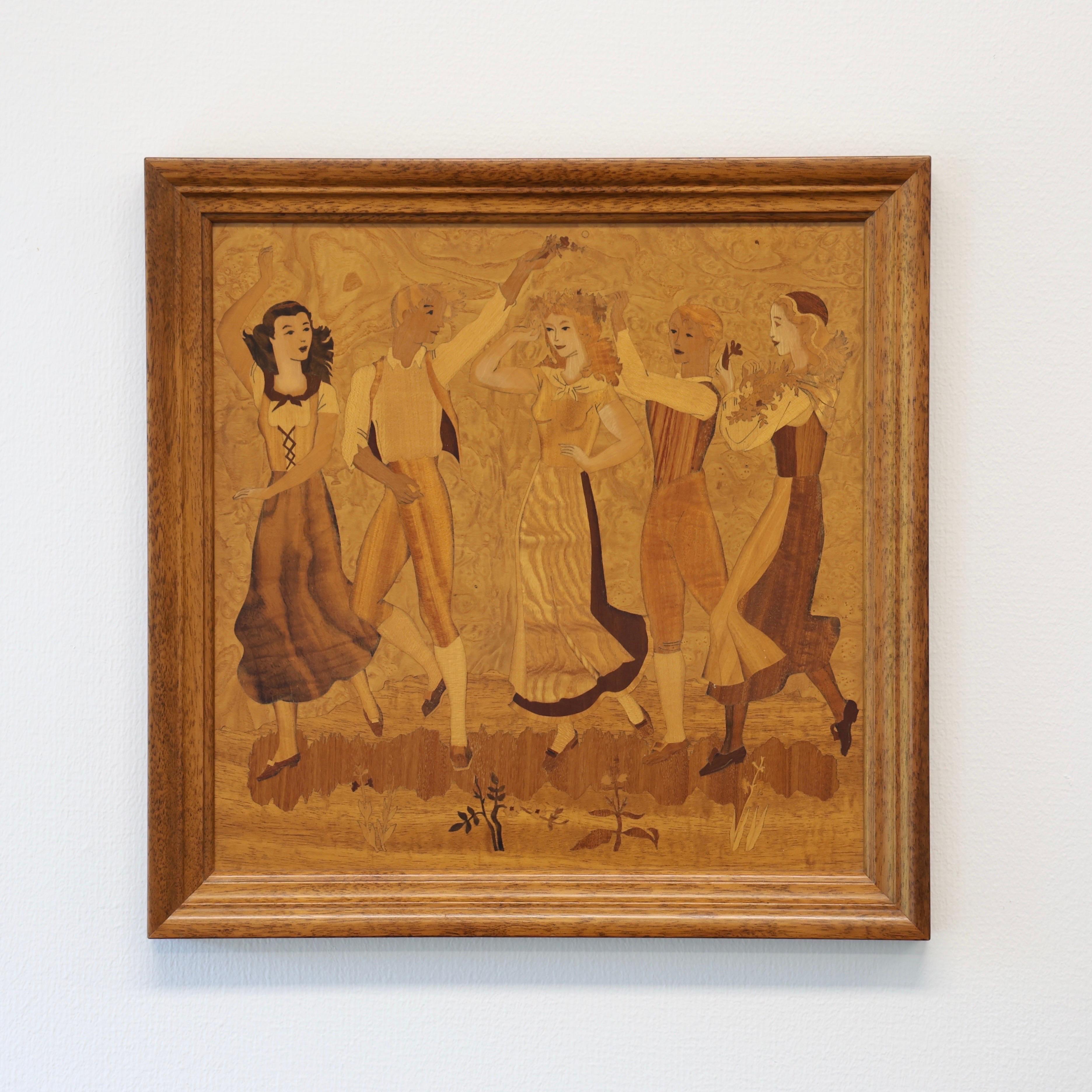 Arte mural de intarsia Birger Ekman, 1939, Suecia en venta 3