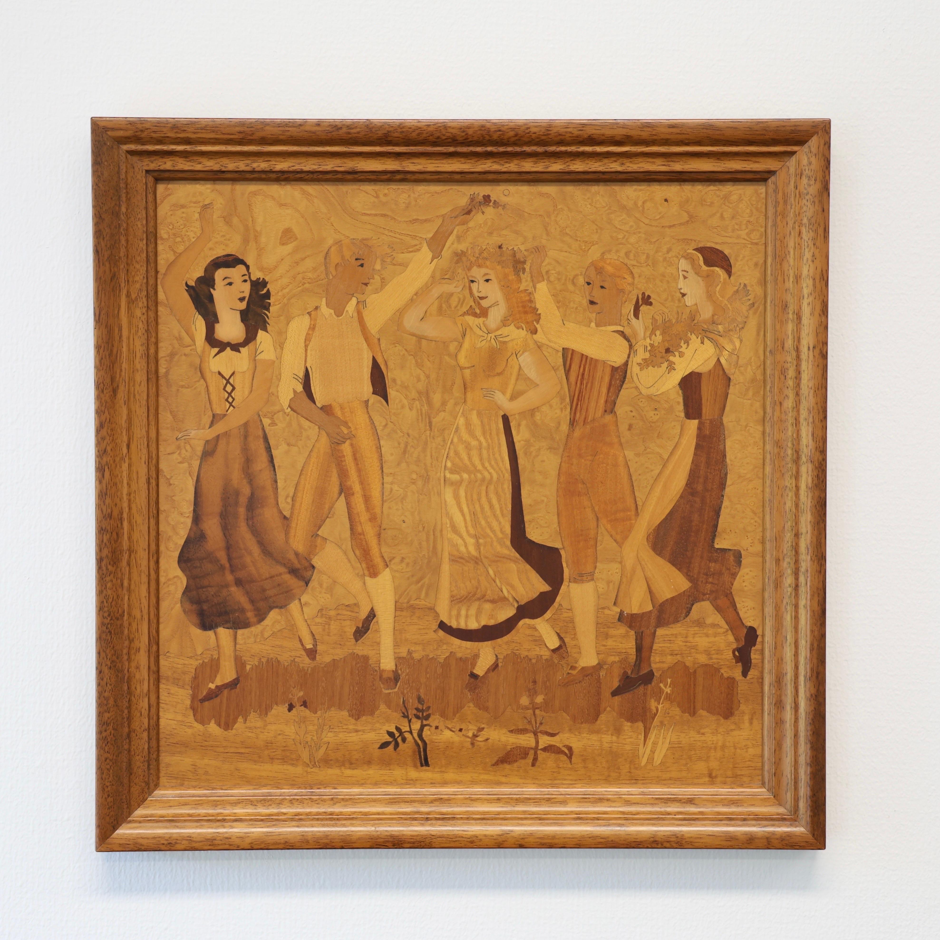 Arte mural de intarsia Birger Ekman, 1939, Suecia Escandinavo moderno en venta