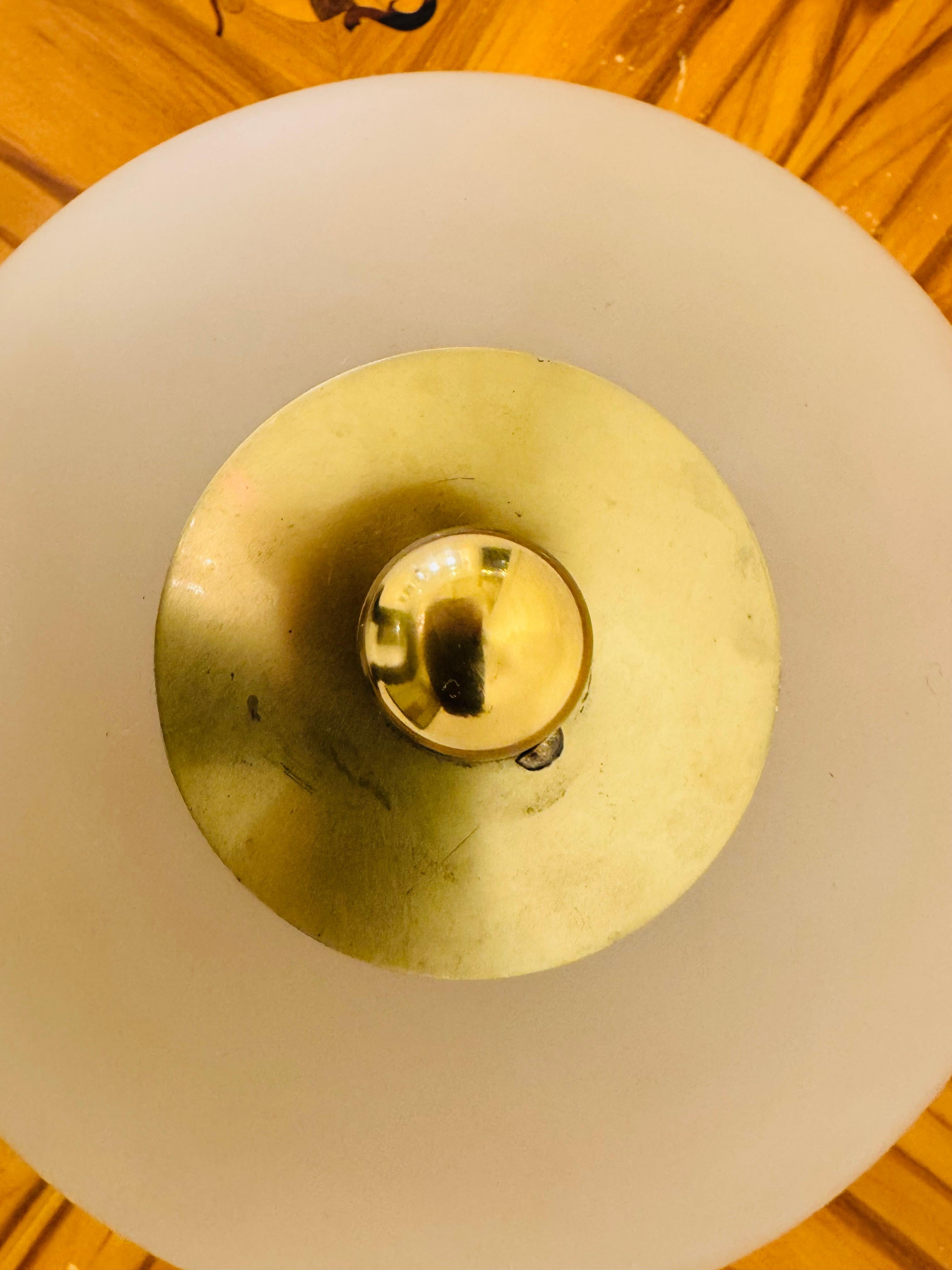 Birger Ekman Mjolby Swedish 1920s Art Deco Flush Ceiling Light For Sale 3