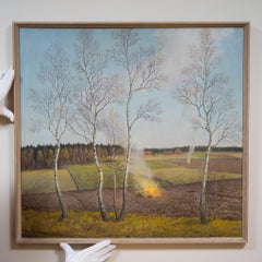 Birger Hjelm - Våreldar ("Fuegos de primavera"), c. 1935