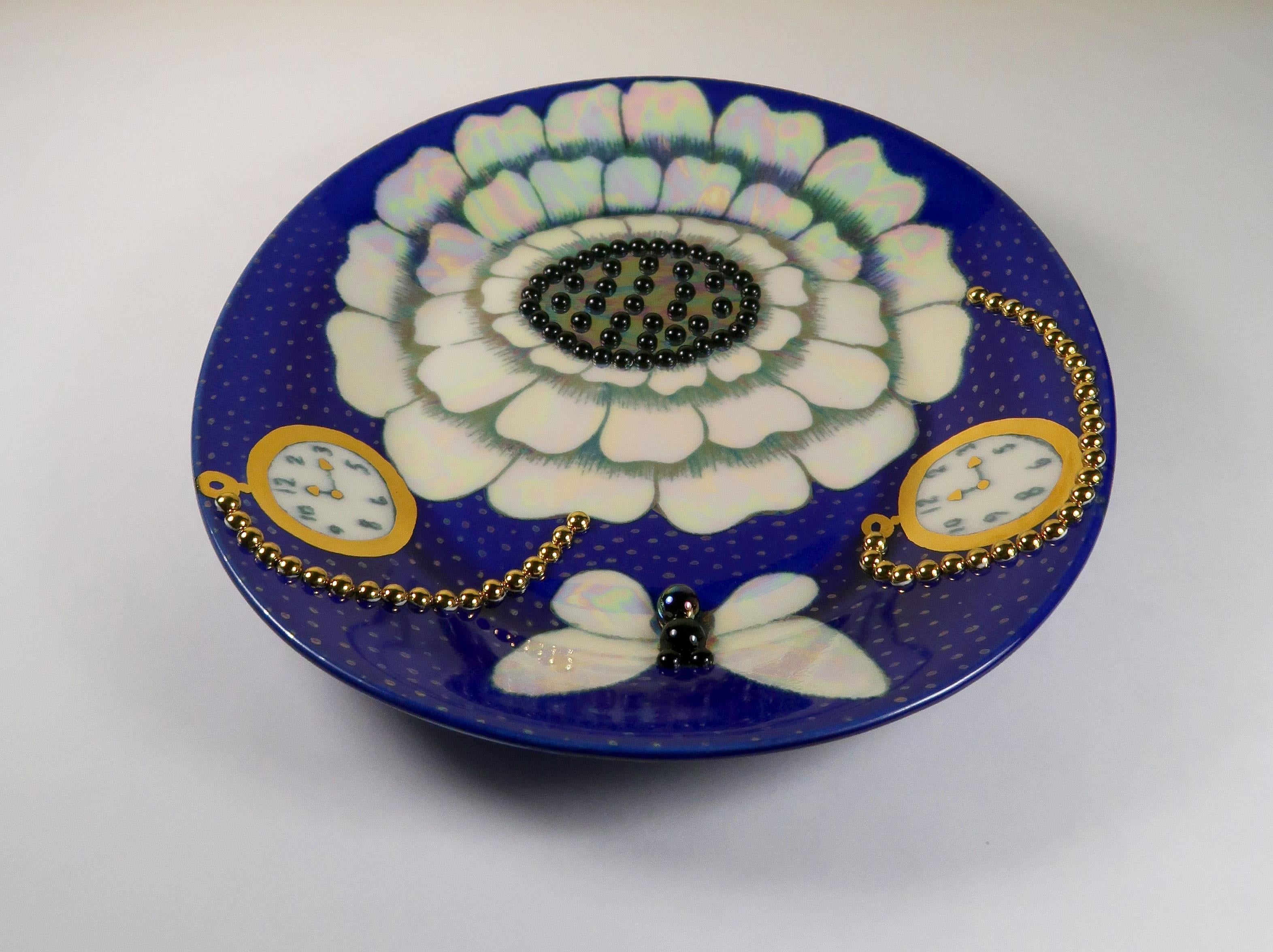 Finnish Birger Kaipiainen, Arabia Finland Hanging Art Platter with Decoration, 1950s