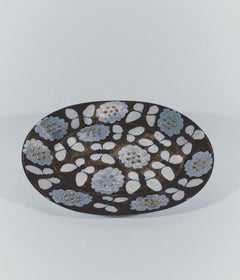 Birger Kaipiainen Butterfly Ceramic Platter for Arabia, Signed, Finland, 1982