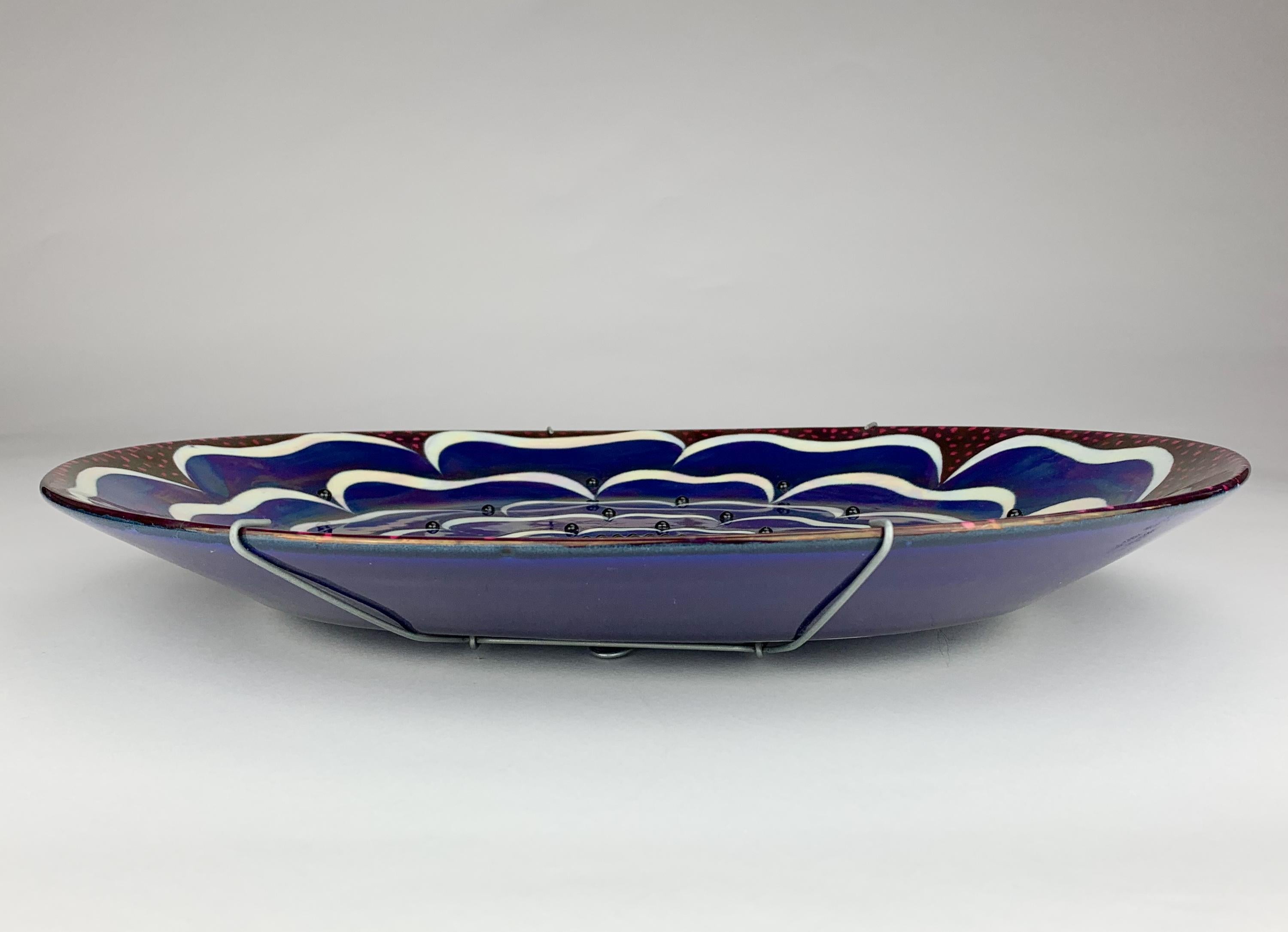 Glazed Birger Kaipiainen, Ceramic Wall-Platter 