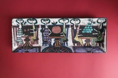 Birger Kaipiainen Decorated Ceramic Hanging Platter for Rörstrand, 1950s