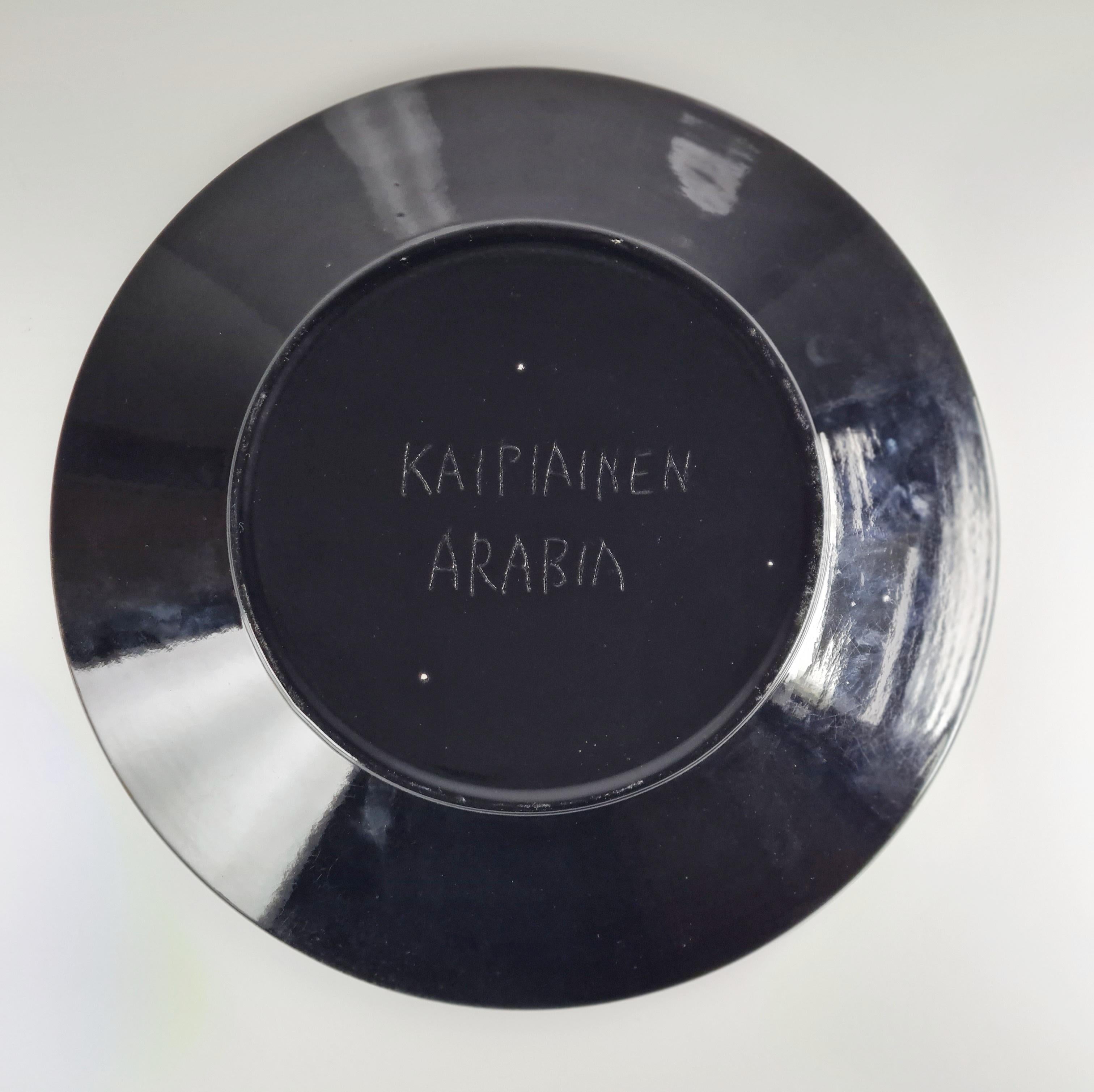 Finnish Birger Kaipiainen Decorative Plate, Arabia