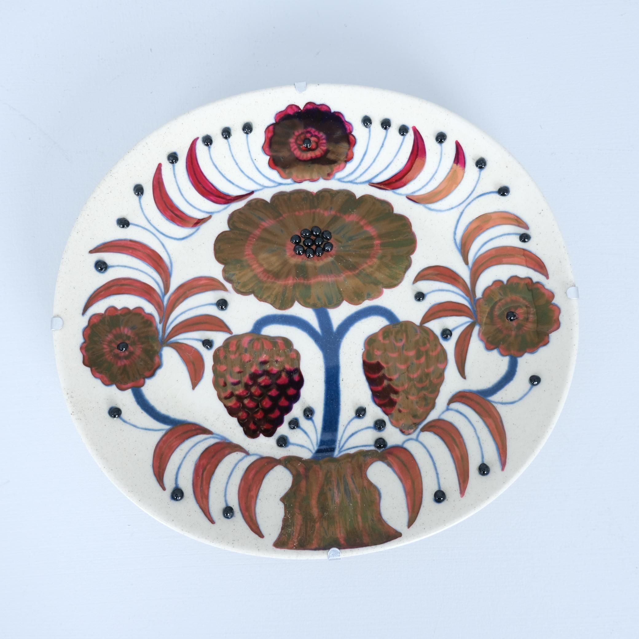 Birger Kaipiainen Vaisselle décorative numérotée Fiori & Rose, Arabie 1980 en vente 3