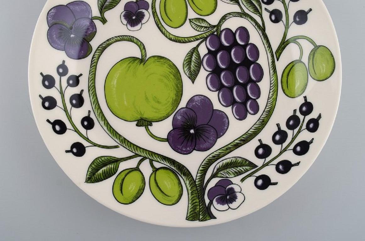 Finnish Birger Kaipiainen for Arabia, Two Paratiisi Plates in Porcelain, Late 20th C.