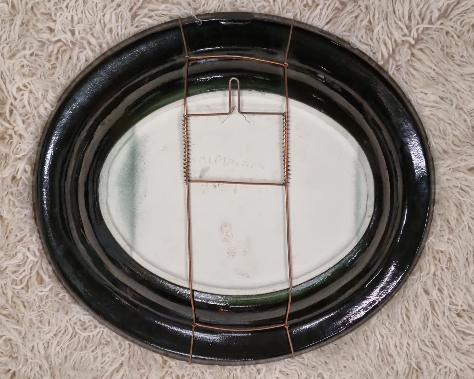 Birger Kaipiainen, Large Decorative Ceramic Plate, Arabia For Sale 4
