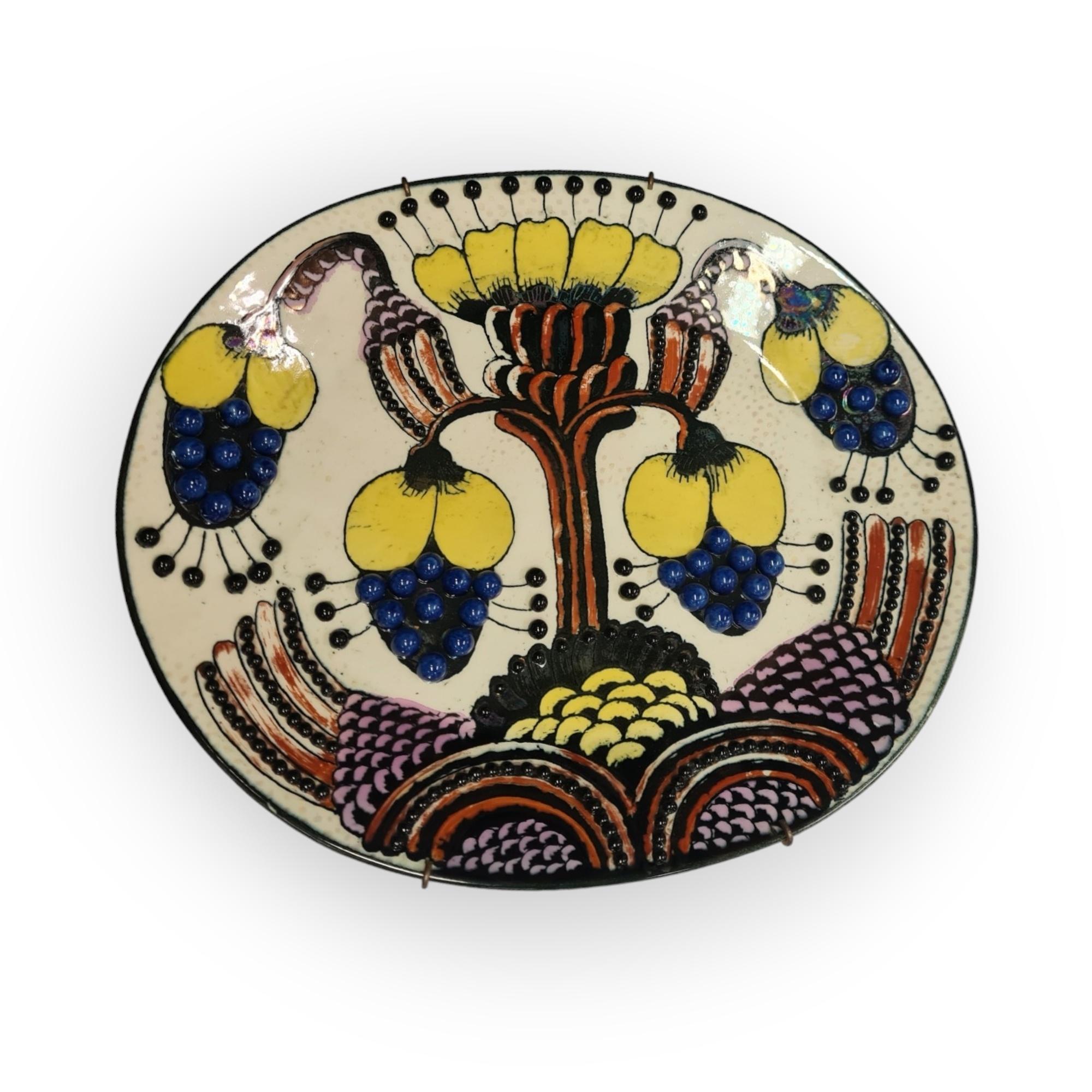 Birger Kaipiainen Einzigartige dekorative Schale, Arabia 3