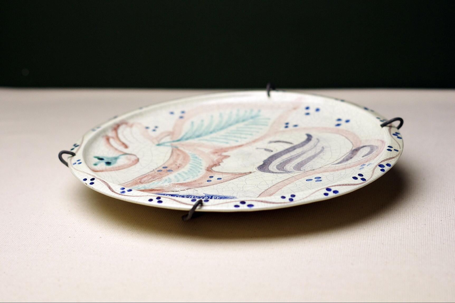 Birger Kaipiainen, Unique Piece, Wall Plate, Arabia For Sale 6
