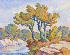 Kansas Landscape (Autumn Landscape, Smoky Hill River, Lindsborg, Kansas)
