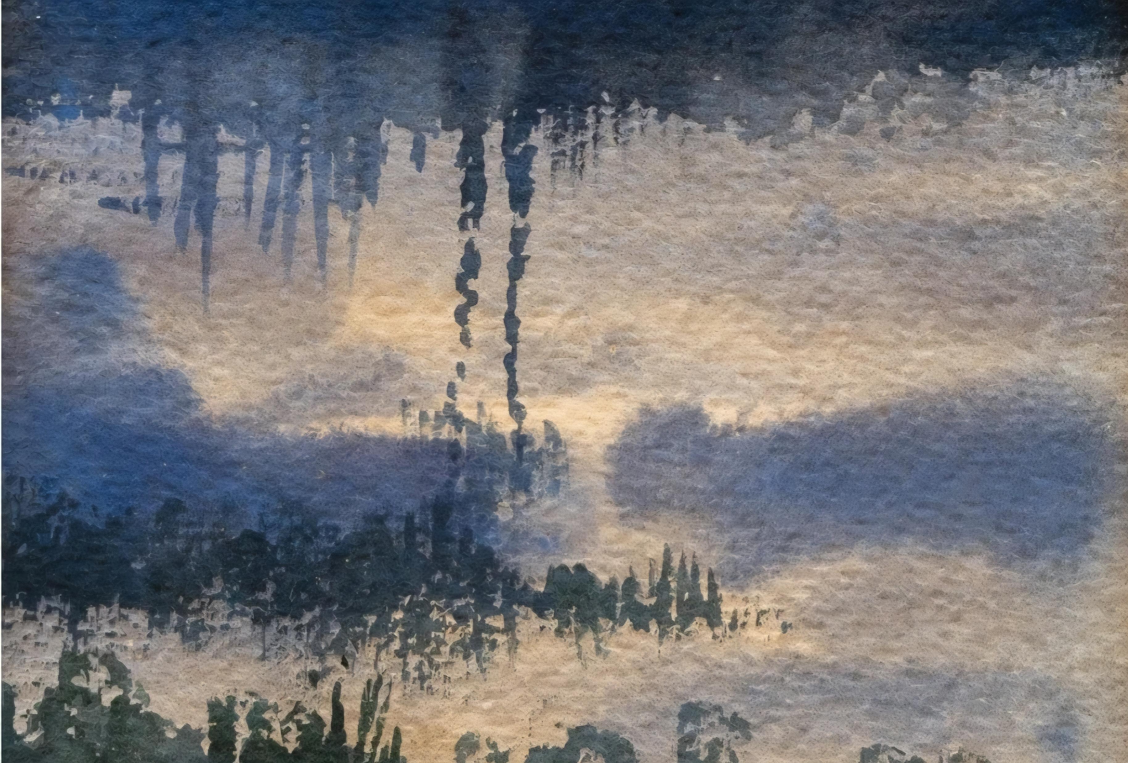 Paesaggio svedese 1904 - Landscape Painting Grigio di Birger Sandzen