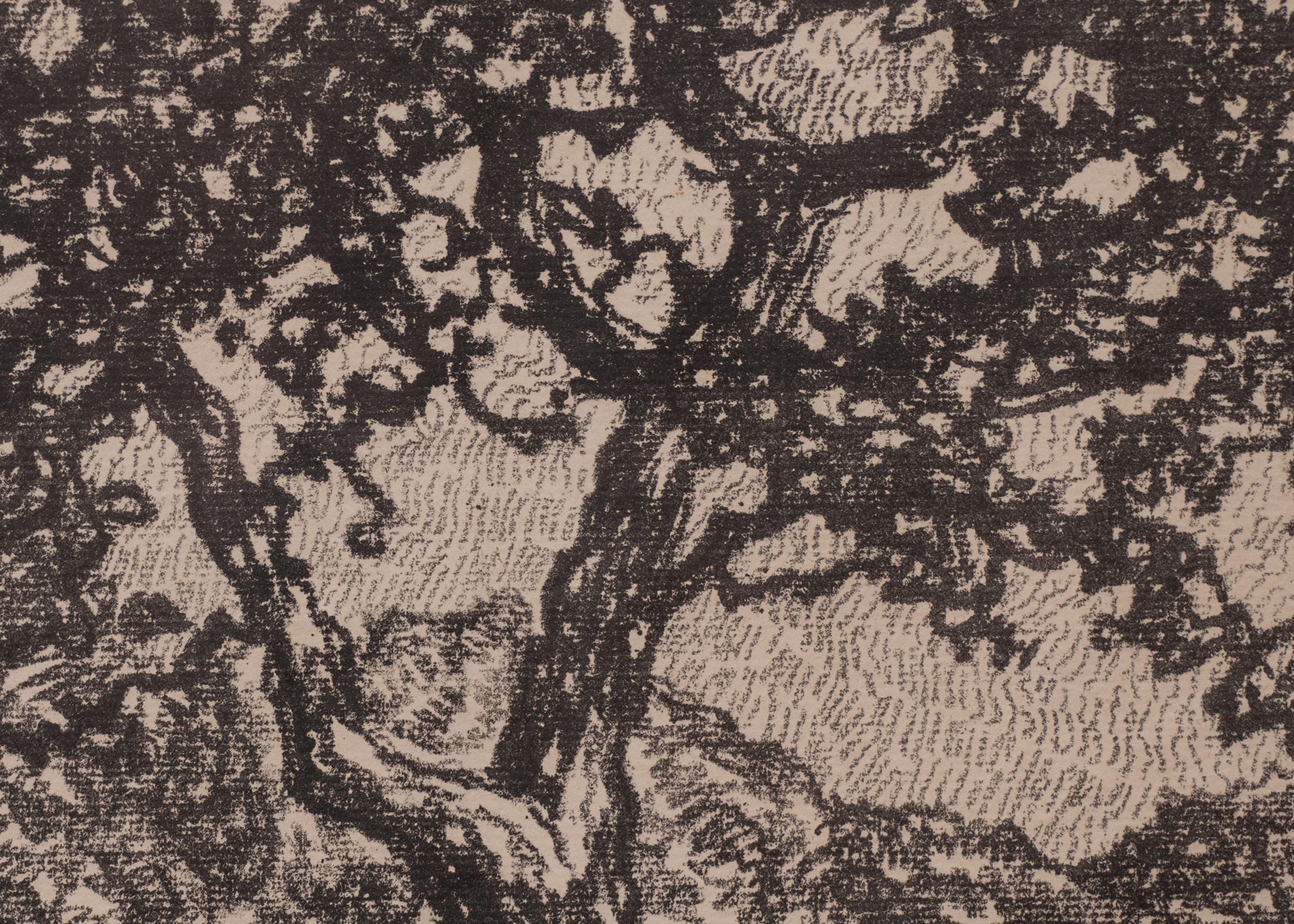 River Motif, 1918 Original Black and White Lithograph Kansas Landscape Trees - American Modern Print by Birger Sandzen