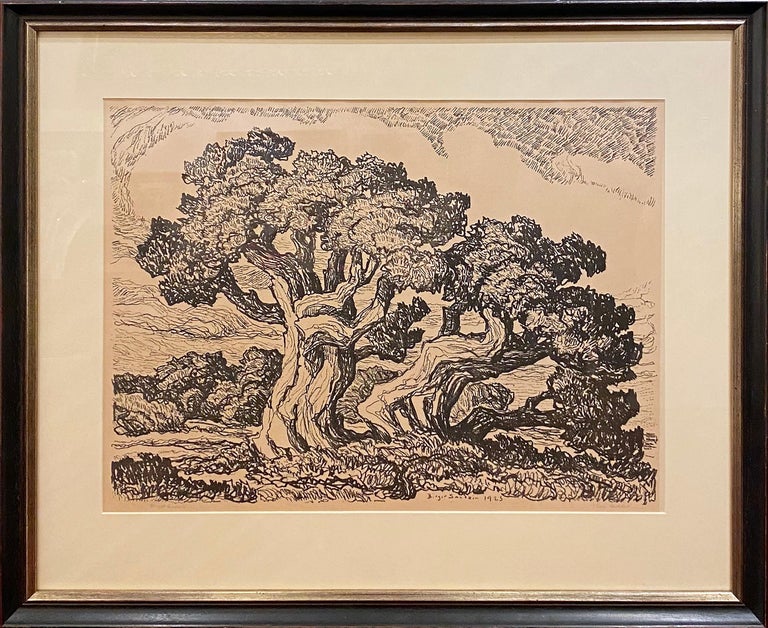 Three Cedars - Print by Birger Sandzen