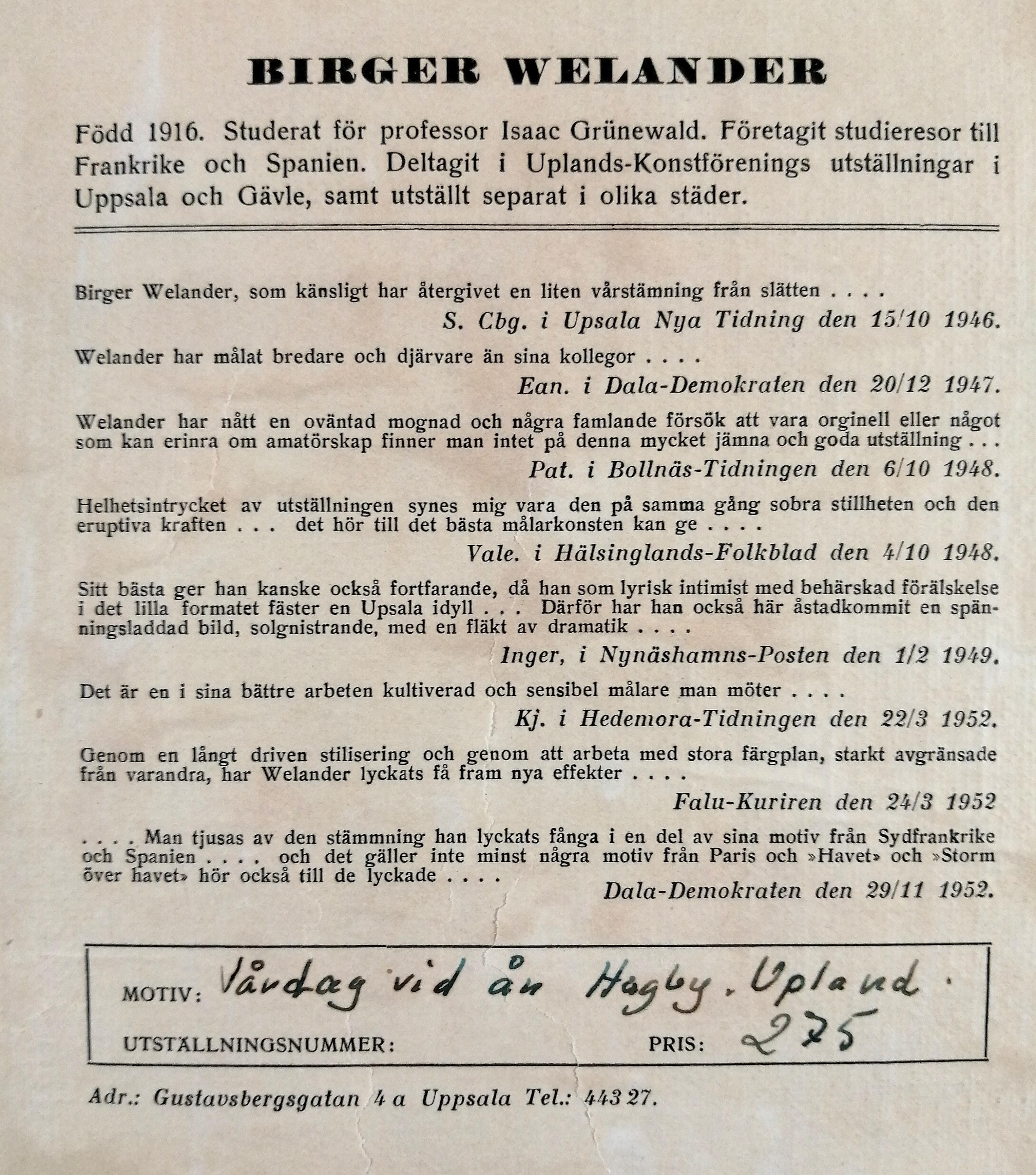 Landschaft mit zwei Bäumen - Mitte des 20. Jahrhunderts Modernes kubistisches schwedisches Ölgemälde im Angebot 4