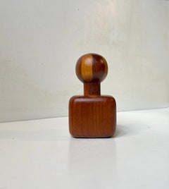 Birgit Krogh Organic Modern Pepper Mill in Teak & Beech for Richard Nissen