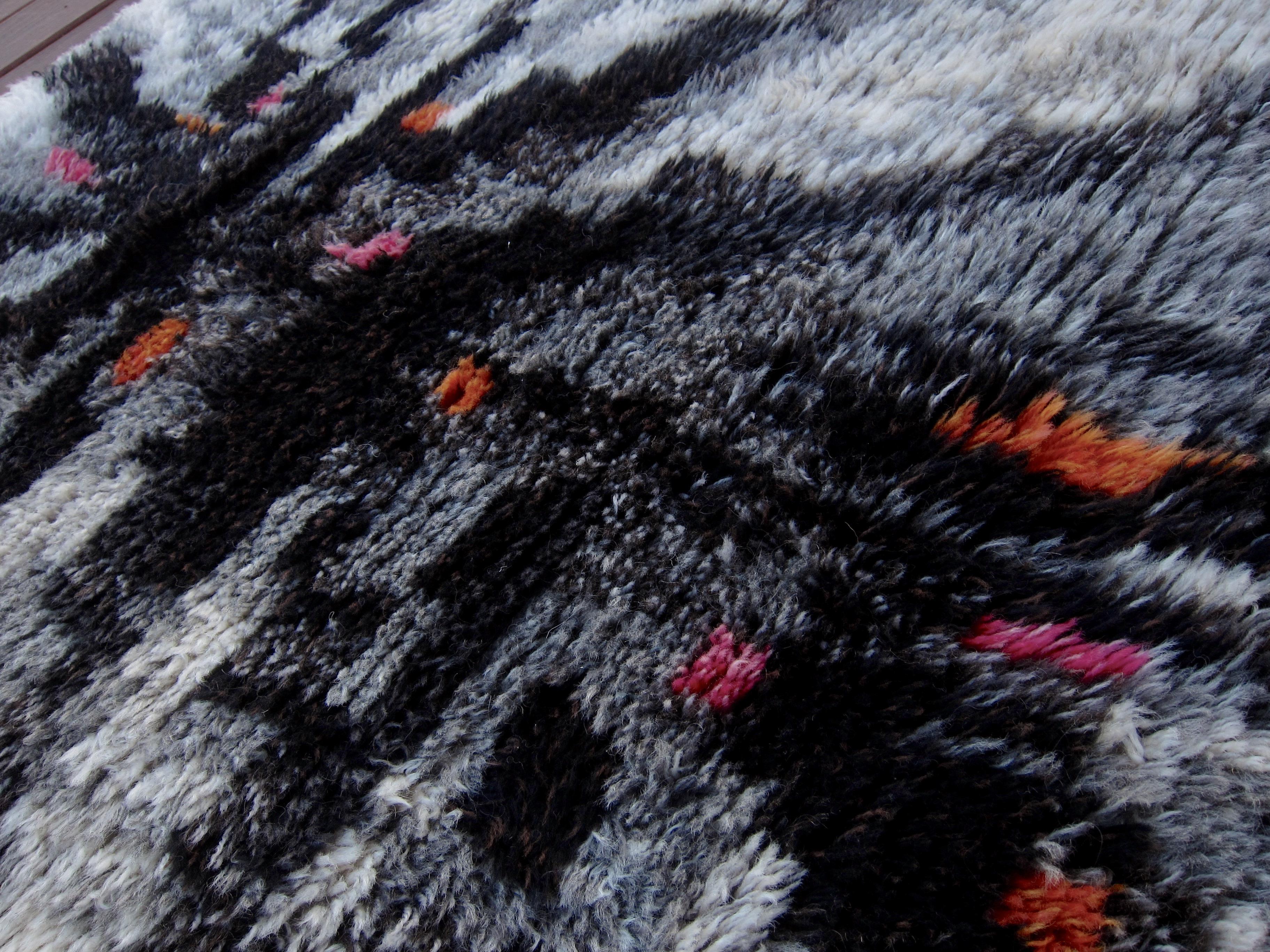 Birgitta Salenius Tapis Rya Alaska du milieu du siècle pour NIAB of Sweden 3