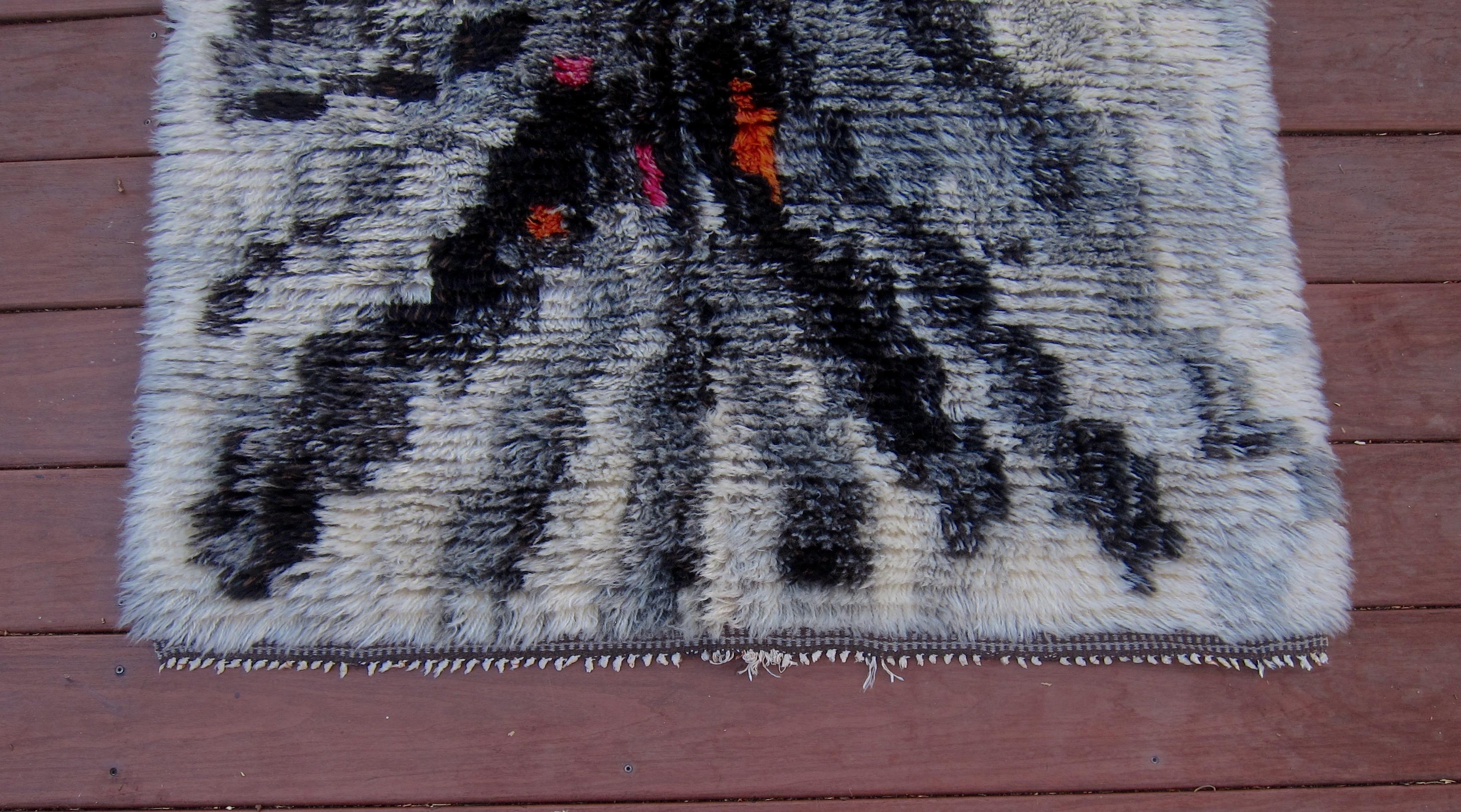 Birgitta Salenius Tapis Rya Alaska du milieu du siècle pour NIAB of Sweden 7
