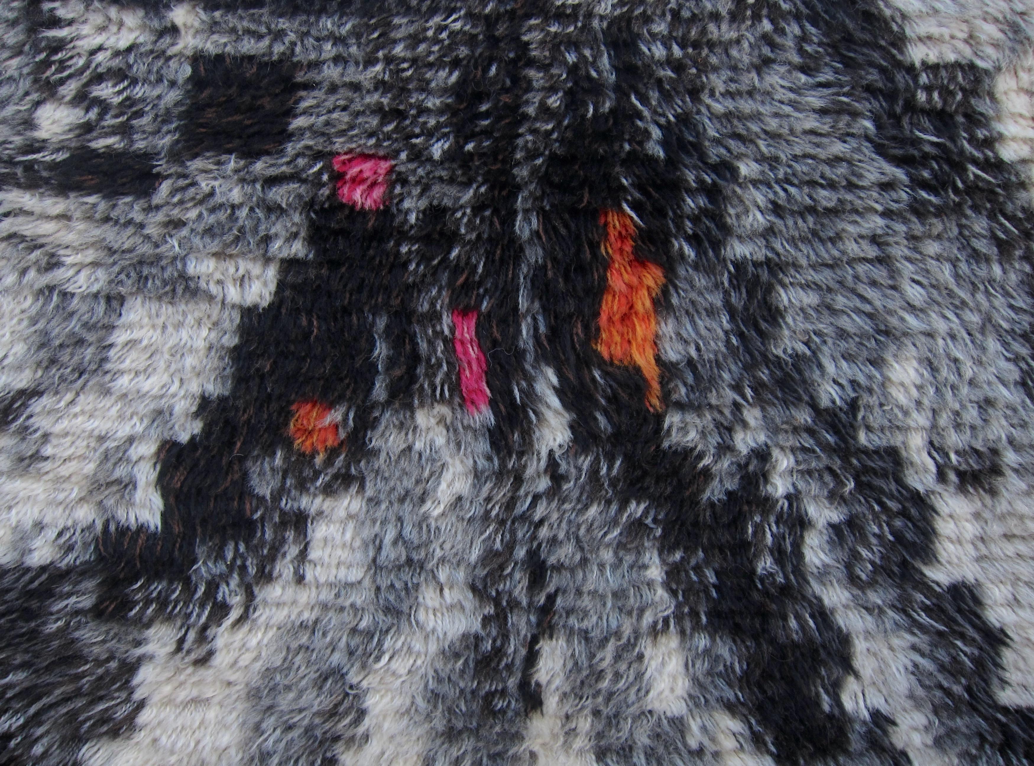 Milieu du XXe siècle Birgitta Salenius Tapis Rya Alaska du milieu du siècle pour NIAB of Sweden
