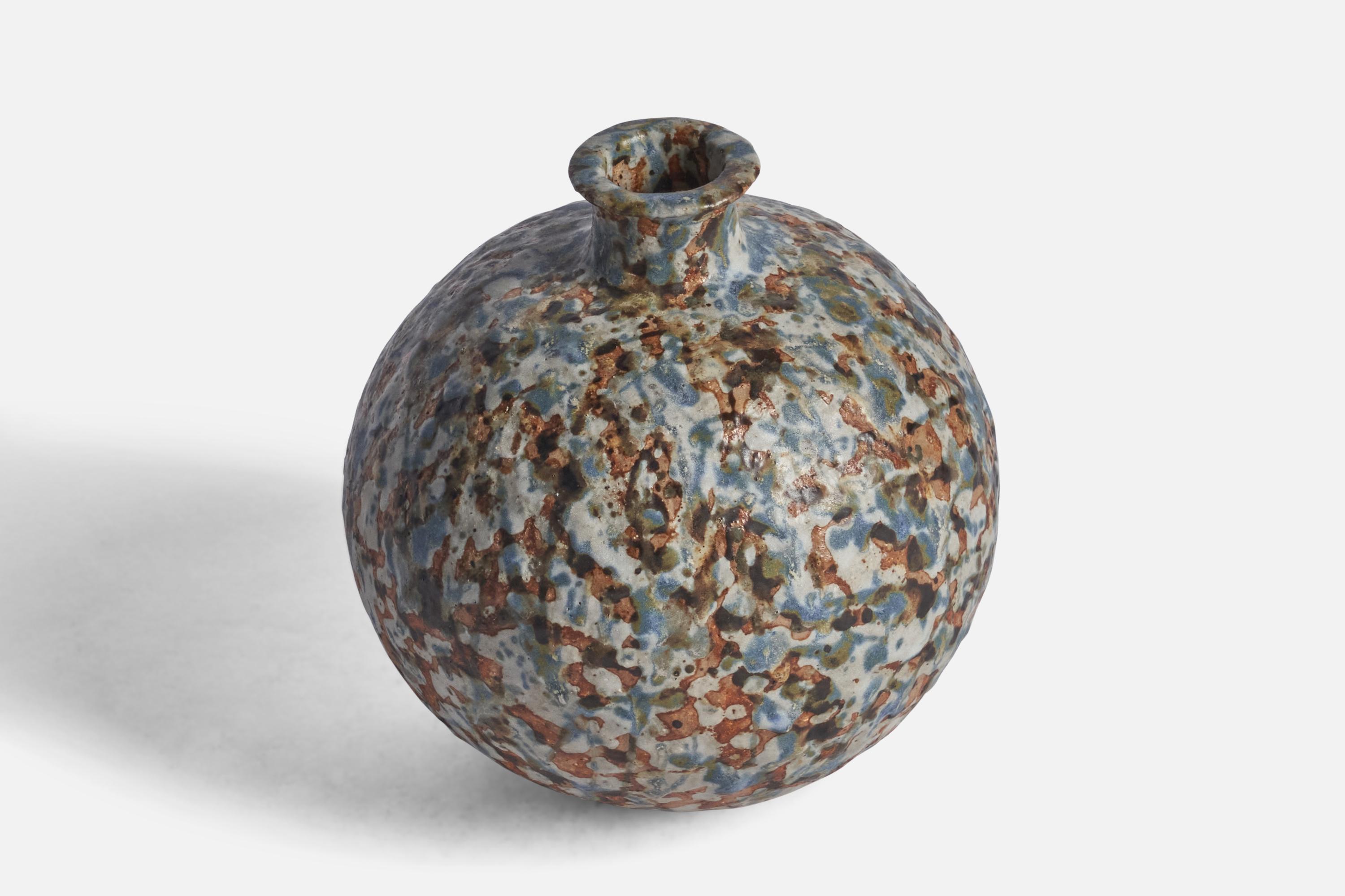 Post-Modern Birgitta Tilander, Vase, Stoneware, Italy, 1970s For Sale