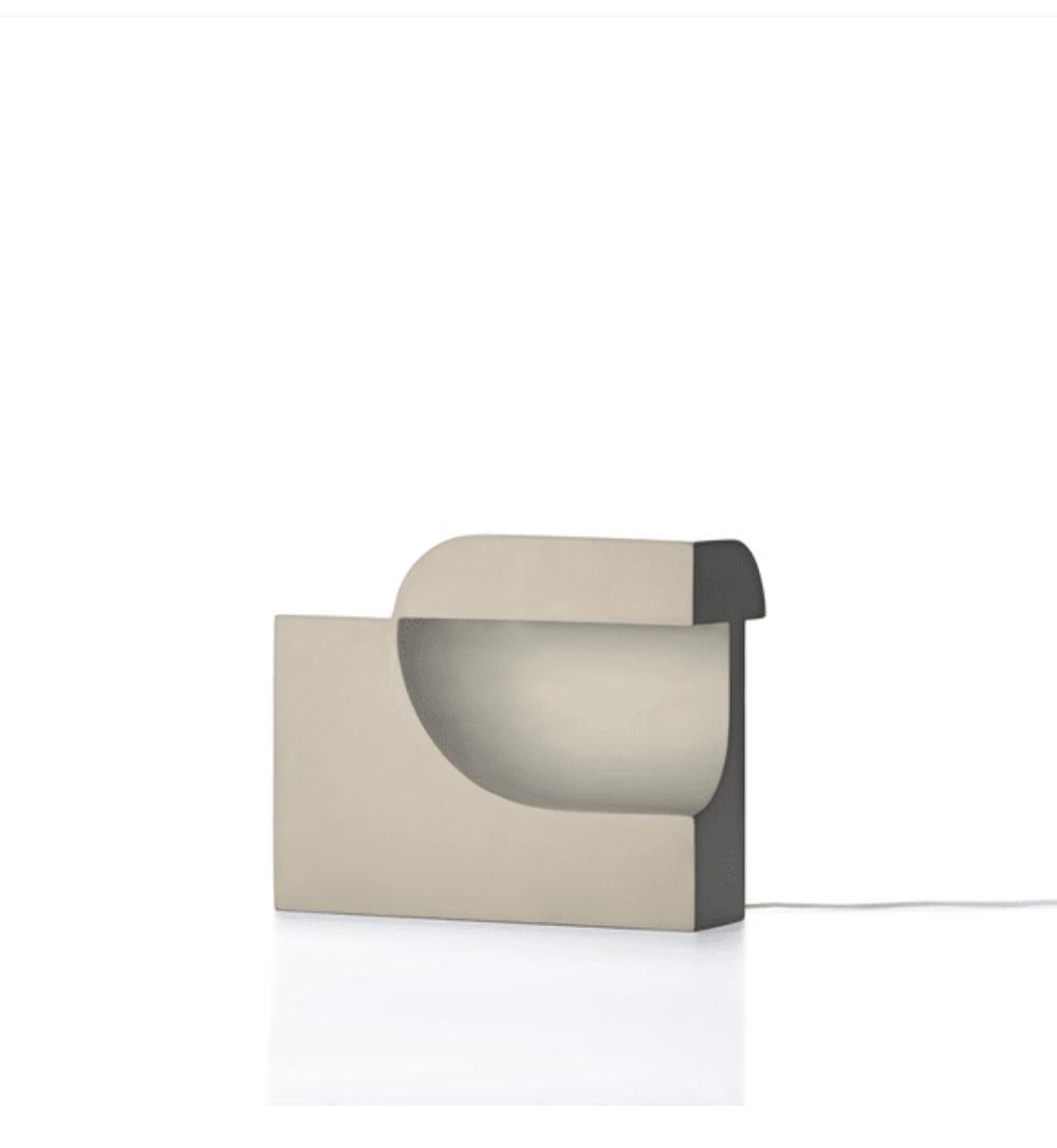 Mid-Century Modern Birgitte Due Madsen and Jonas Trampedach Moby 1 Khaki Table Lamp For Karakter For Sale