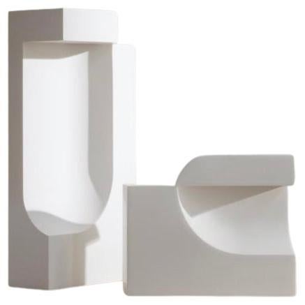 Birgitte Due Madsen , Jonas Trampedach  Moby 1 and 2 White For Karakter (Moderne der Mitte des Jahrhunderts) im Angebot