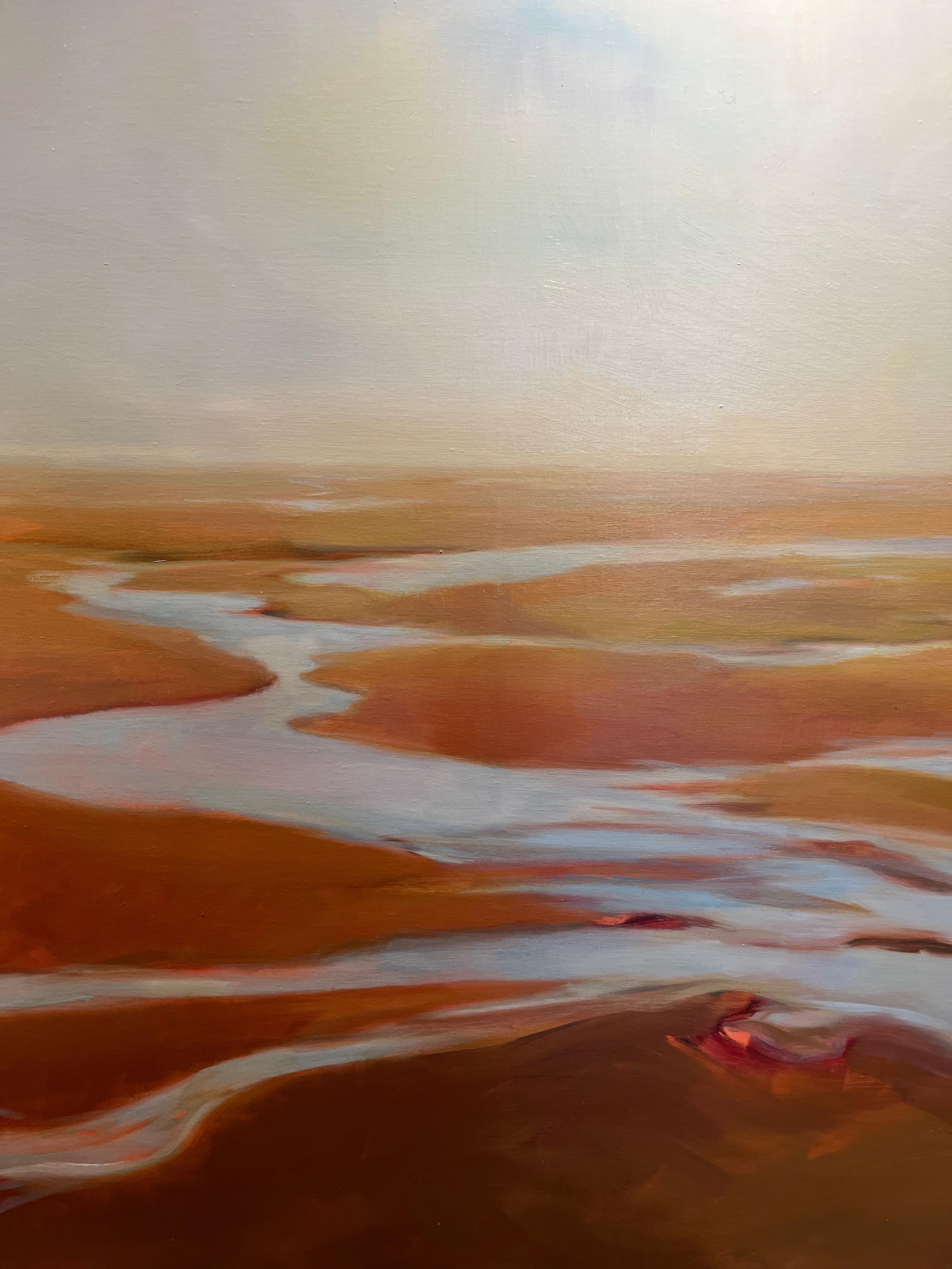 „ Mare di Wadden II“ Paese Bassi  Olio su tela cm. 140 x 140 , 2021, Olio  im Angebot 3