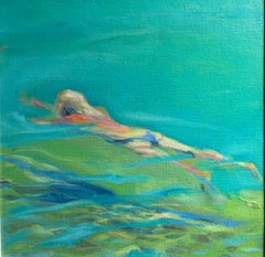 "Nuotatrice" Olio cm. 30 x 30