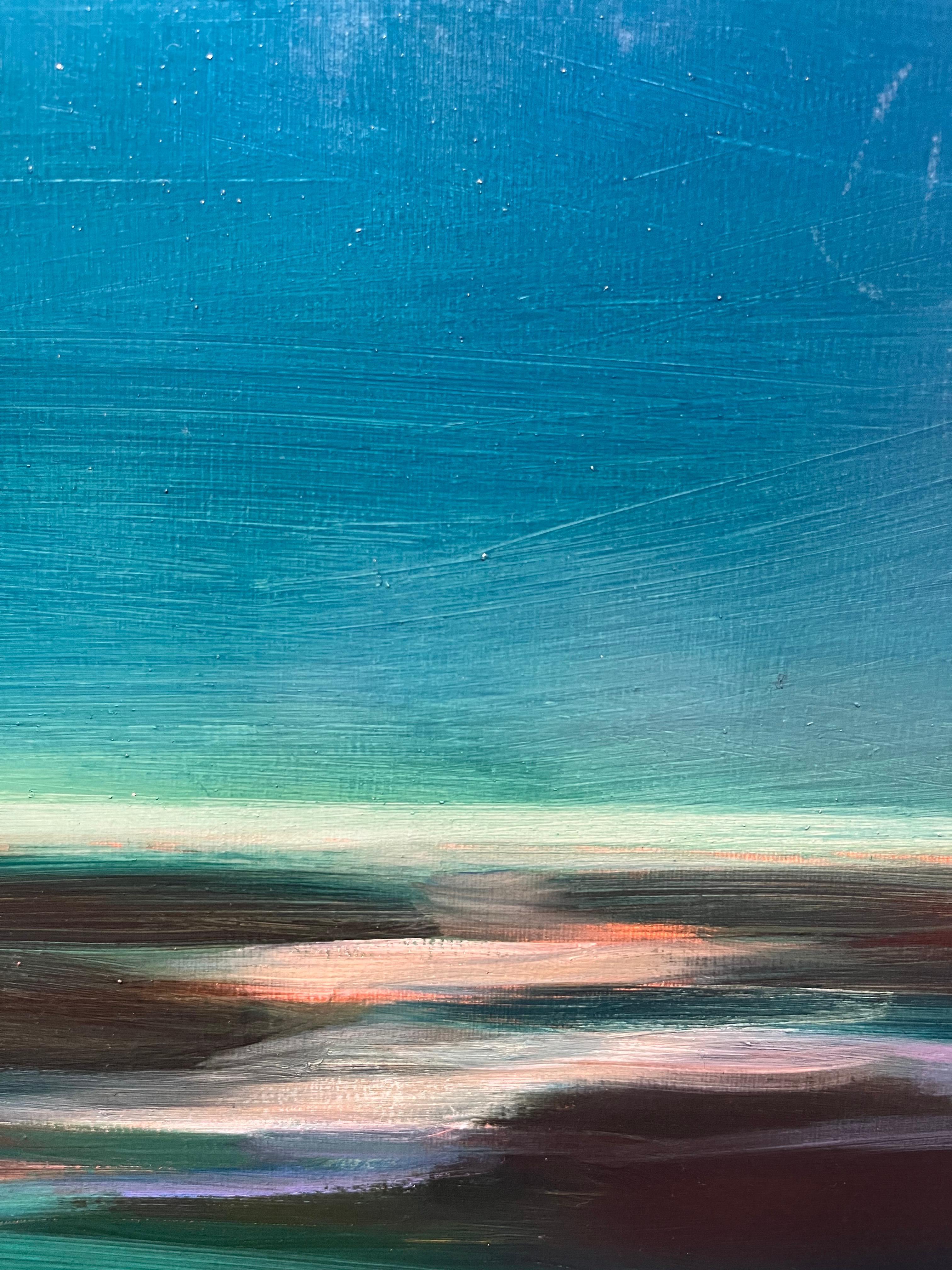 „Paesaggio del nord BLU“ Olio su tela cm. 45 x 55 2022 im Angebot 1