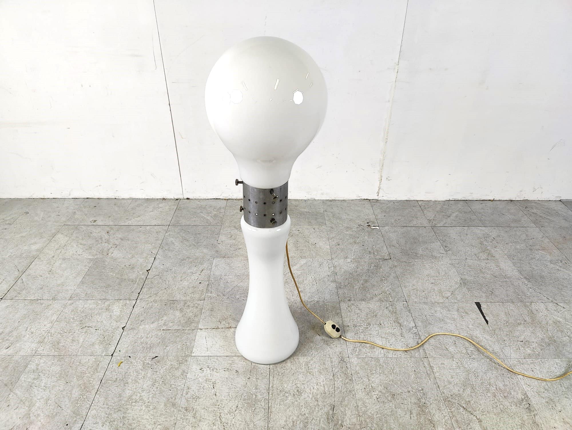 Space Age Birillo floor lamp by Carlo Nason for Mazzega, 1960s For Sale