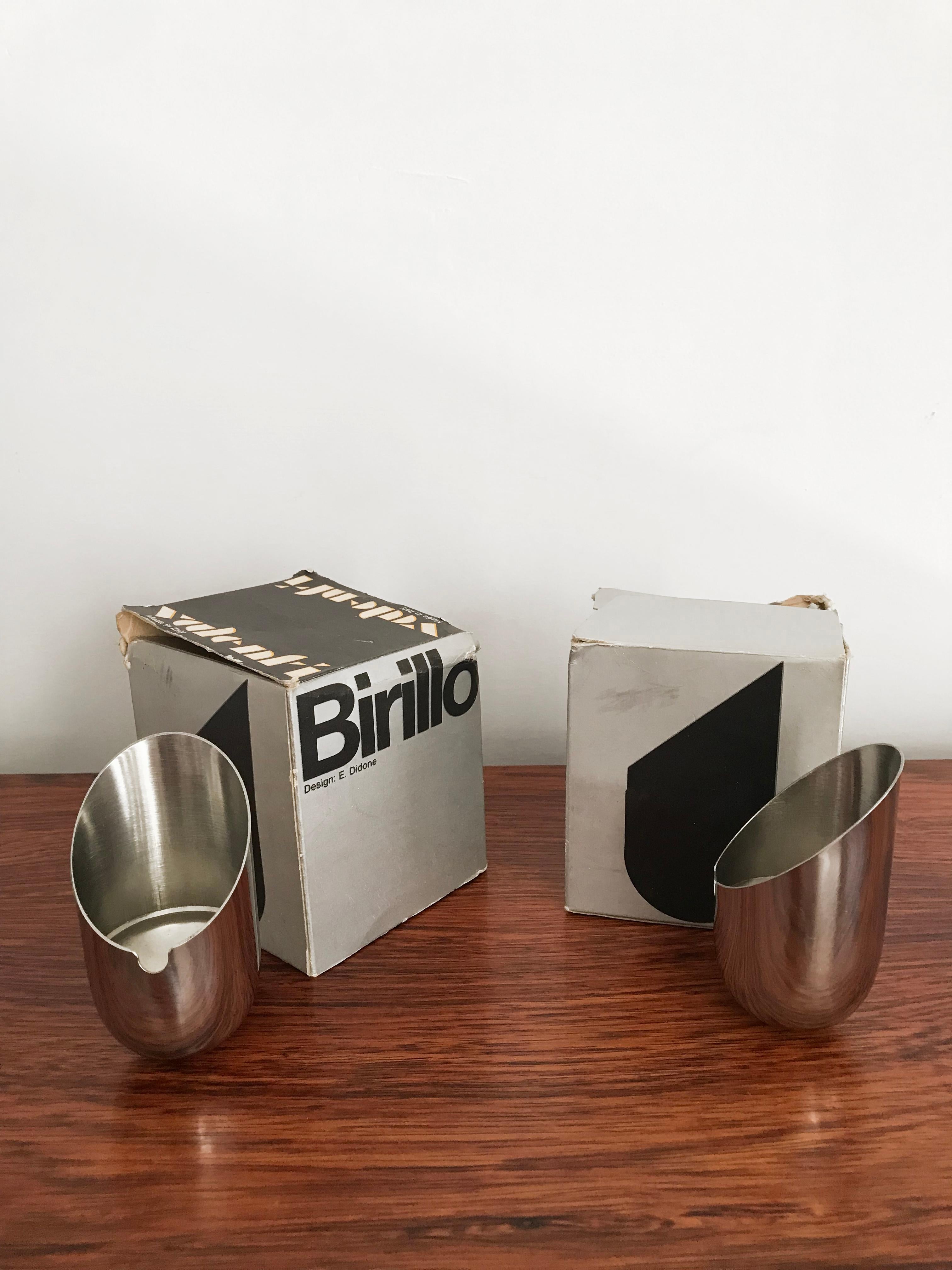 Birillo Italian Steel Ashtrays by E. Didone for Valenti, 1970 For Sale 3