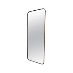 Miroir rectangulaire en cuir Birk de Meridiani