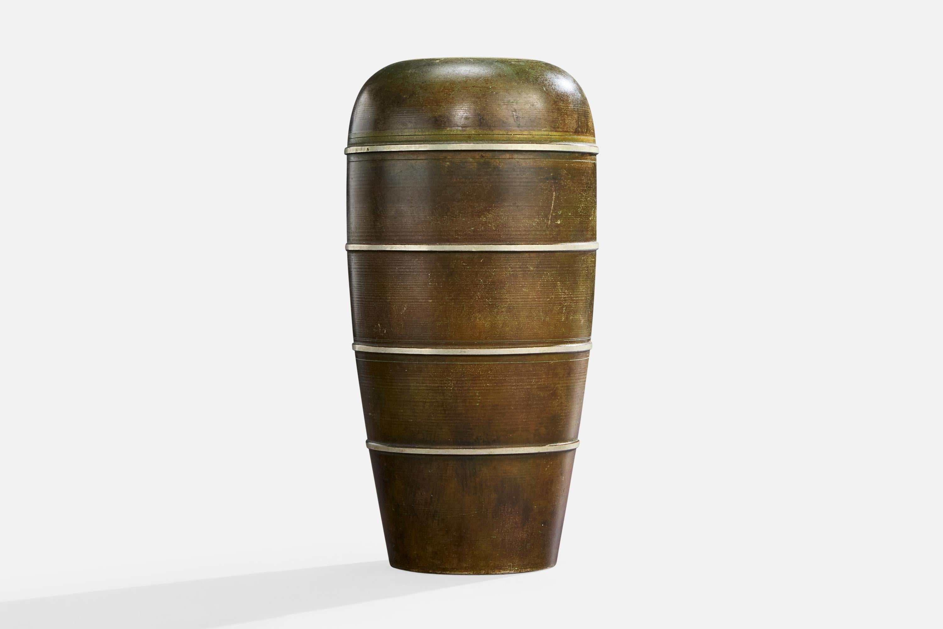 Svedese Birka Metal, Vaso, Metallo, Svezia, anni '30 in vendita