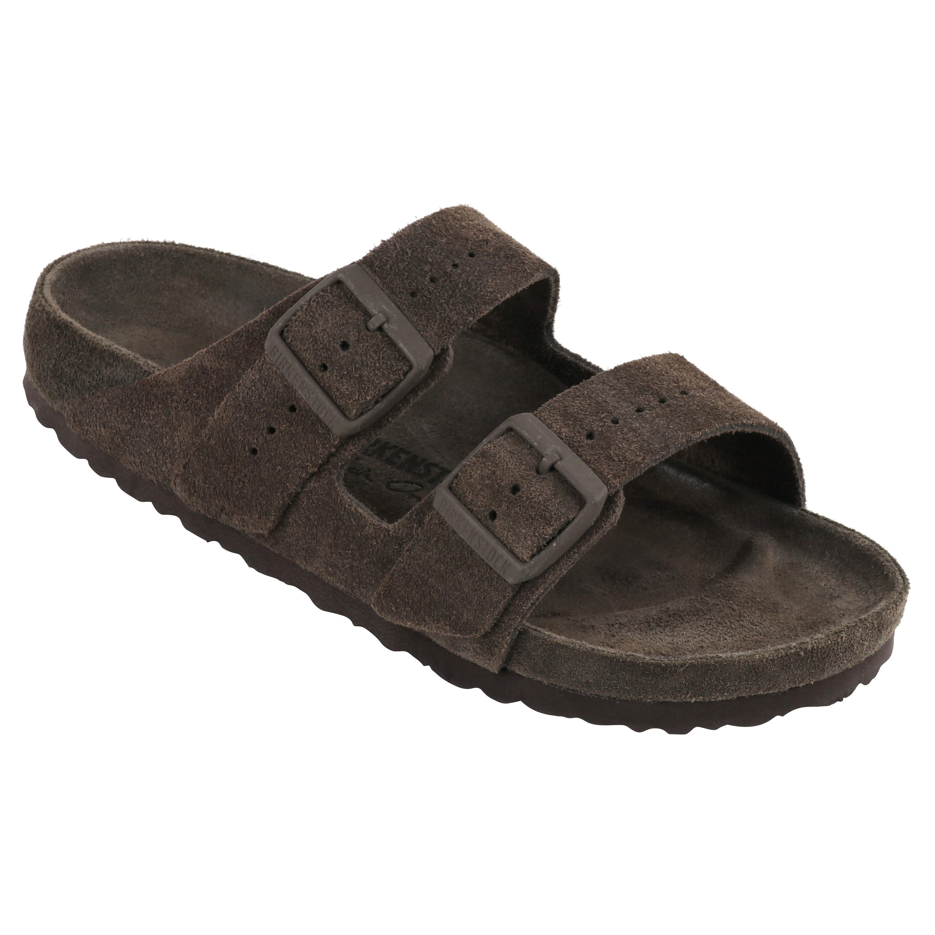 BIRKENSTOCK Rick Owens Two Strap Arizona Soft Suede “Velour Dust” Green Sandals